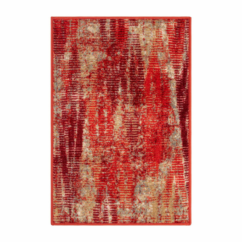 Abstract Brayton Nylon Area Rug, Rectangle 2' x 3'