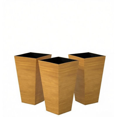 Classic Planter,Outdoor Planter,Set of 3 Tall Planters
