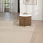 Table de bout ronde brune contemporaine 1 pièce avec plateau en marbre blanc et base dorée