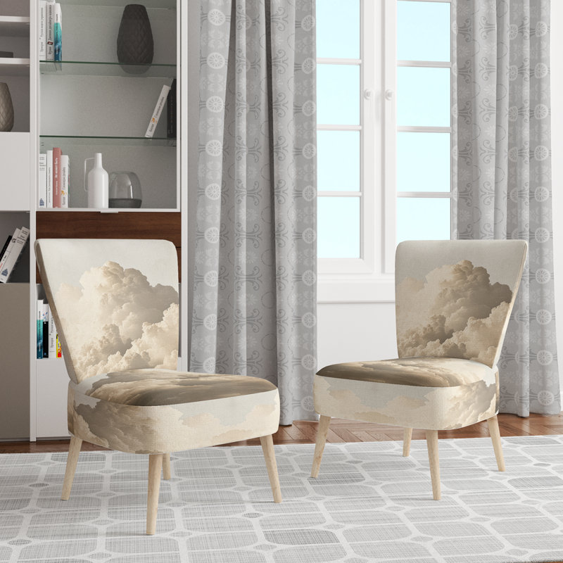 Chaise d'appoint Clouds - Chaise d'appoint Minimal Cloud Horizon VI, Side Chair Armless