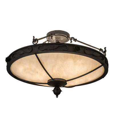 Plafonnier semi-encastré à 4 lumières Arabesque