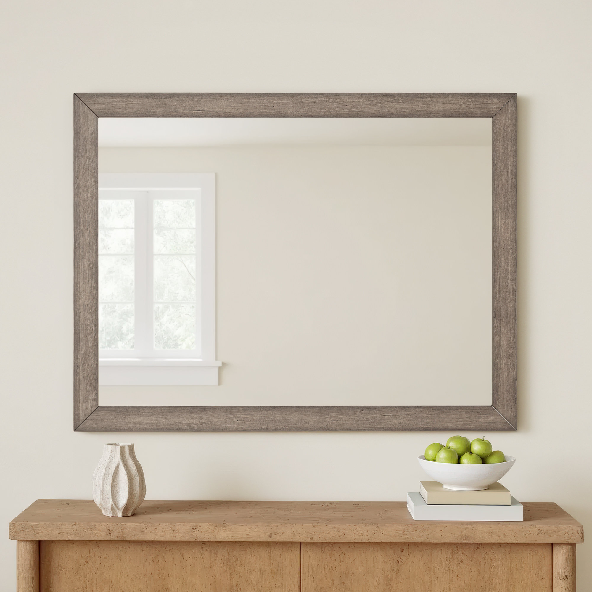 Wood Wall Mirror