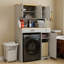 Armoire de rangement, organisateur de rangement pour salle de lavage avec 1 panier à linge, 1 tiroir et 2 tablettes réglables