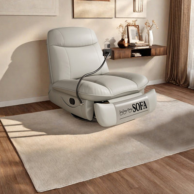 Ergonomically adjustable rotating recliner chair