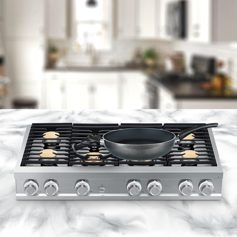 Brentwood Wok aluminium antiadhésif 13 po gris, H 4 po x l 13 po x L 22,5 po