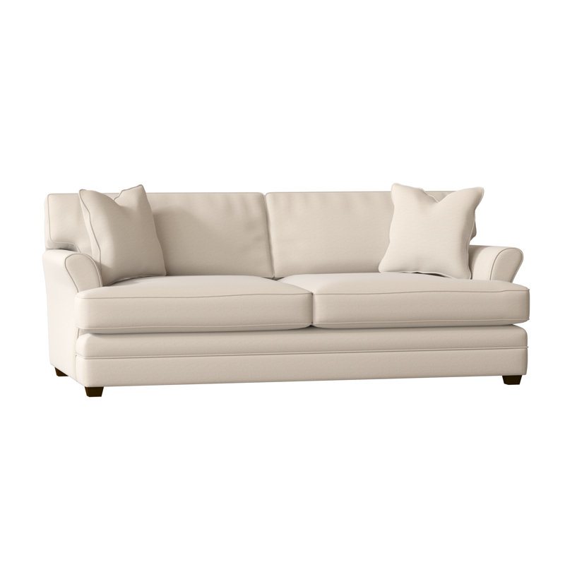 Harriss Upholstered 85'' Sofa, Bayou Natural Canvas