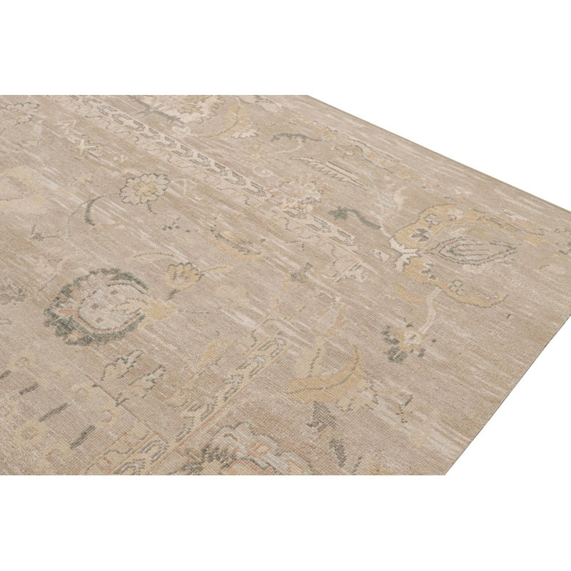 Handmade Silk and Wool Area Rug