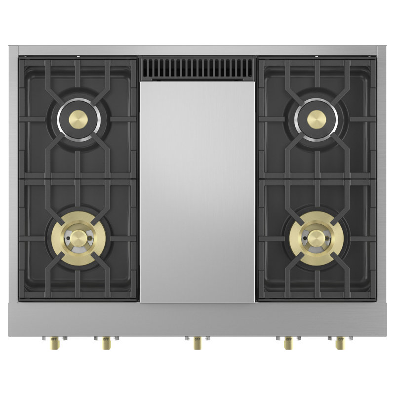 Monogram 36" Professional Gas Rangetop With 4 Burners And Griddle
