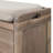 Storage Bench With Removable Basket And 2 Drawers, Fully Assembled Shoe Bench With Removable Cushion-259049721