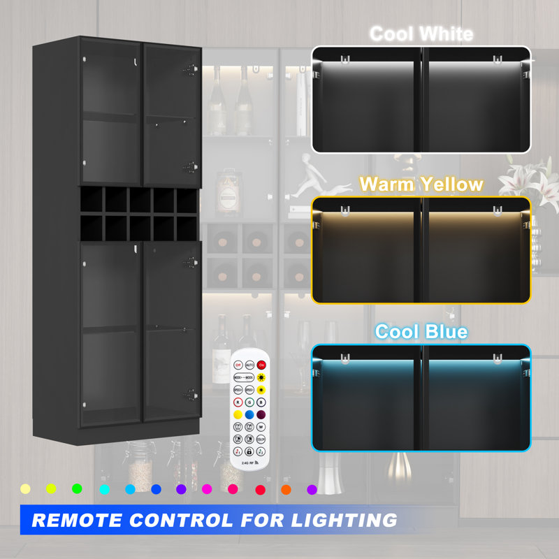 Dining Cabinet With Led Light