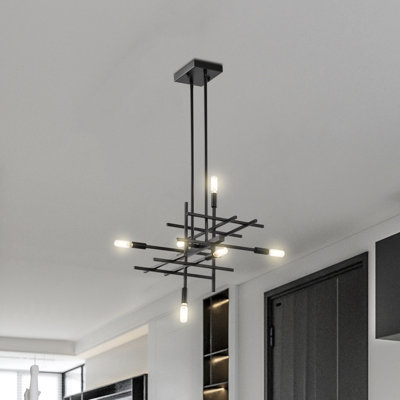 Ellisa 6 - Light Dimmable Geometric Chandelier