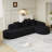 Modern Upholstered Sectional L Shaped Sofa-206200066-206200064