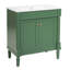 Meuble-lavabo luxueux avec lavabo en céramique et portes à fermeture douce-129904001