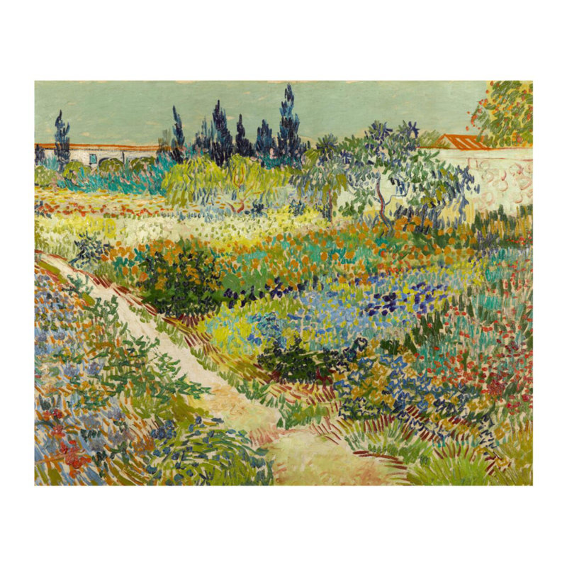 «Garden at Arles» par Vincent van Gogh - Estampe numérique, H 22 po x l 28 po