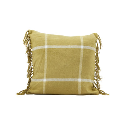 Square Cotton Case With Fringe