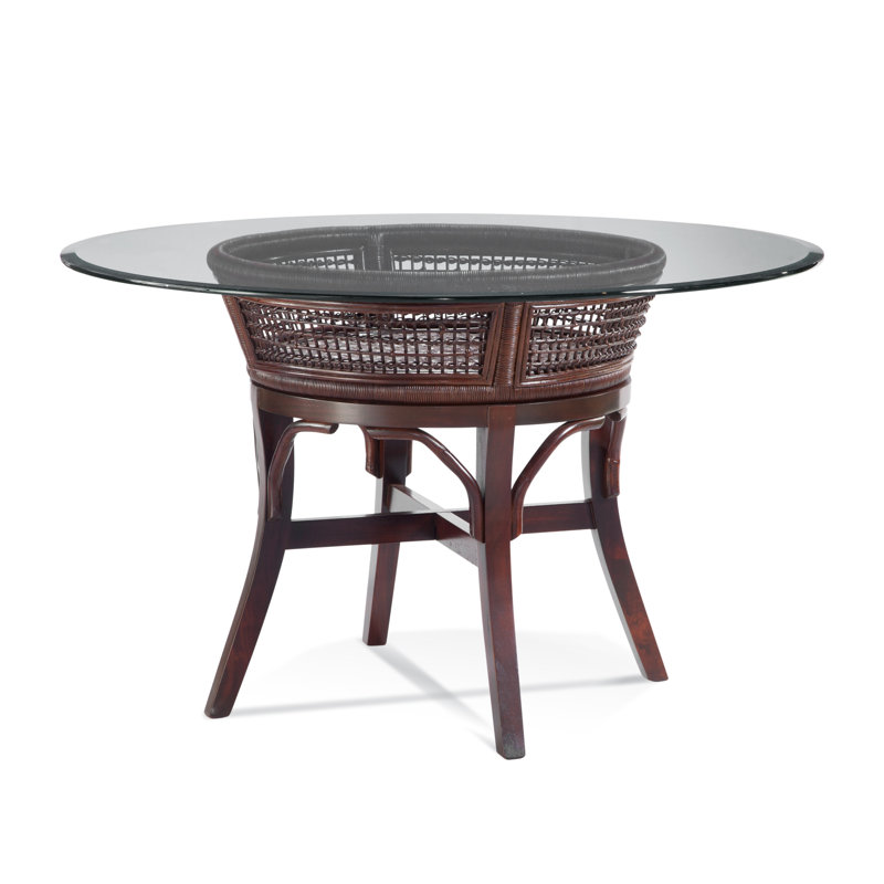 Table de salle à manger Runi, L 48 po x L 48 po, Café, Finition café