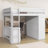Helfrid 2 Drawer Loft Bed with Built-in-Desk-843125948-843125950