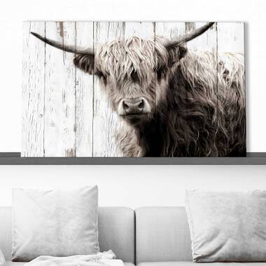 12 X 12 X 0.75 Highland Cattle Frida I Square By Monika Strigel