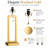28.5" Metal Table Lamp Set With USB, Type-C Ports And Built-In Outlet(Set Of 2)-164059781-163676445