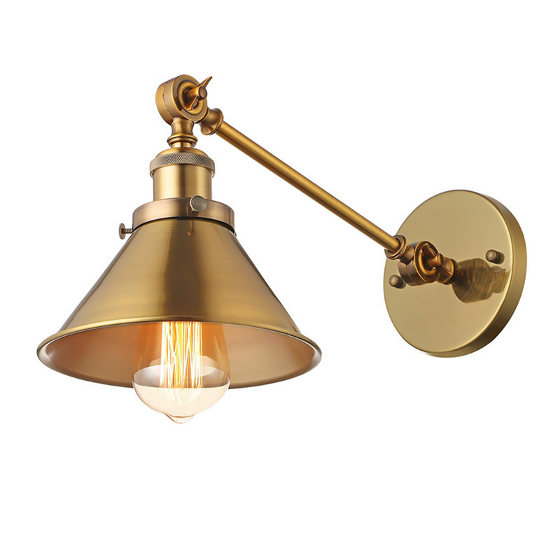 Seval Solid Brass Swing Arm Sconce