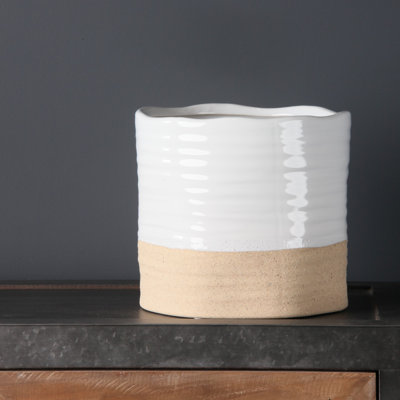 Two Tone Rustic Planter Large
