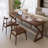Light-walnut Rectangular Solid Wood desk-1301287633