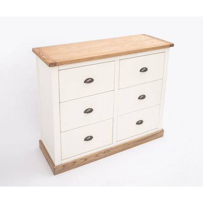 6 Drawer 110cm W Double Dresser