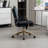 Leather Upholstered Swivel Office Chair-252903566
