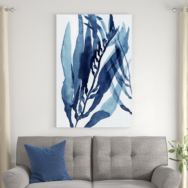 Blue Drift II, H 48 po x l 32 po, Non, Toile tendue