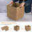 Upgraded Square Paper Rope Wicker Storage Basket For Home Organization And Decor, Farmhouse Style, Set Of 2-1565614552
