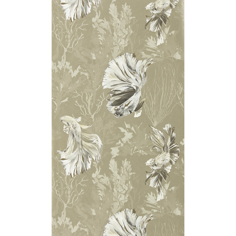 Halfmoon Wallpaper, Silver/Tranquillity