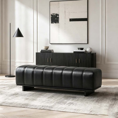 Banc de salle à manger d'intérieur avec pieds en bois d'hévéa