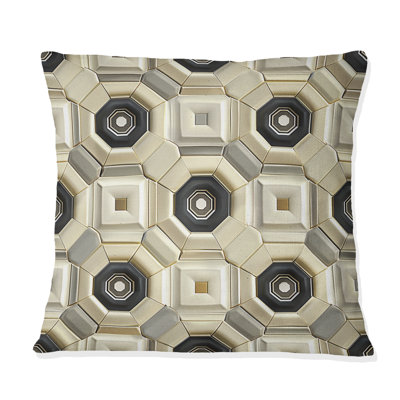 Coussin gris clair Midcentury - Mid-Century