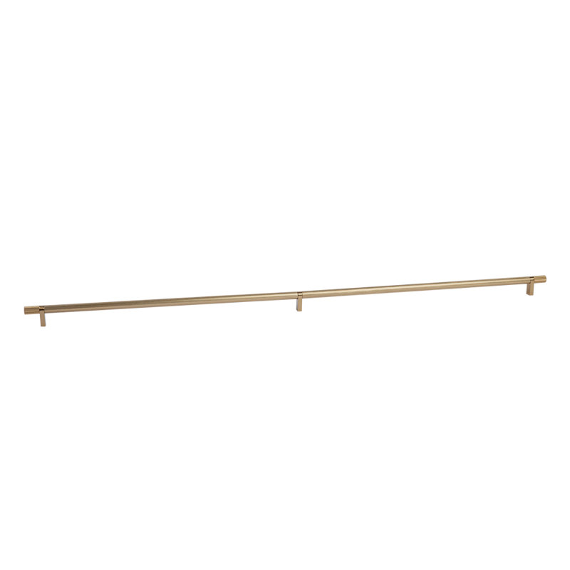 Emtek Select Bar Cabinet Pull 36" C-C, Rectangular Bar Stem, Knurled Bar, Oil Rubbed Bronze