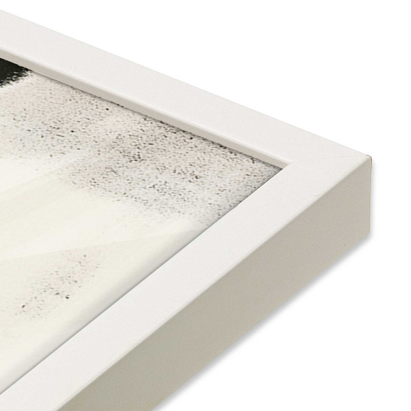 Charcoal Whisper I Print, 25" H x 19" W, Opaque White Framed