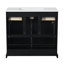 Ensemble de meuble-lavabo autoportant 36 po avec 2 tiroirs et portes à fermeture douce 36 po-813034245