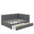 Full Size Upholstered Daybed With Storage Drawers-969053713