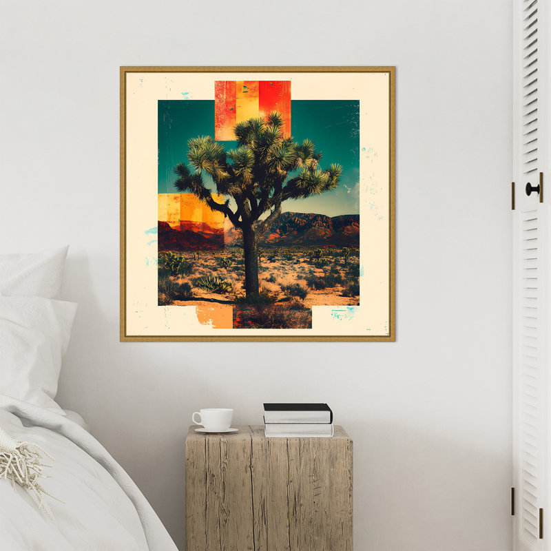 «Bold Joshua Tree» par Walker Noble, reproduction d'art sur toile encadrée, H 30 po x l 30 po