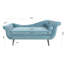 Chaise longue avec accoudoirs à volutes