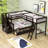 Fabriana Twin Over Full & Twin 3 Drawers L-Shaped Bunk Bed with Storage-857286080