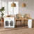 White/Natural Wood selected