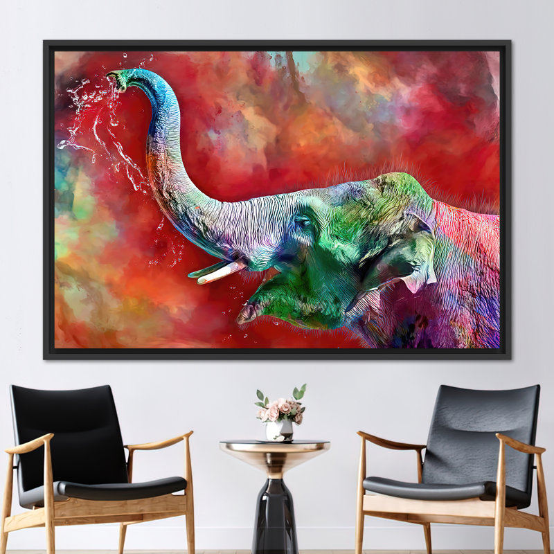 Print on Canvas, Black Floater Framed, 20 cm H x 30 cm W