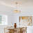 Craggie 6 - Light Crystal Dimmable Drum Chandelier-830025855