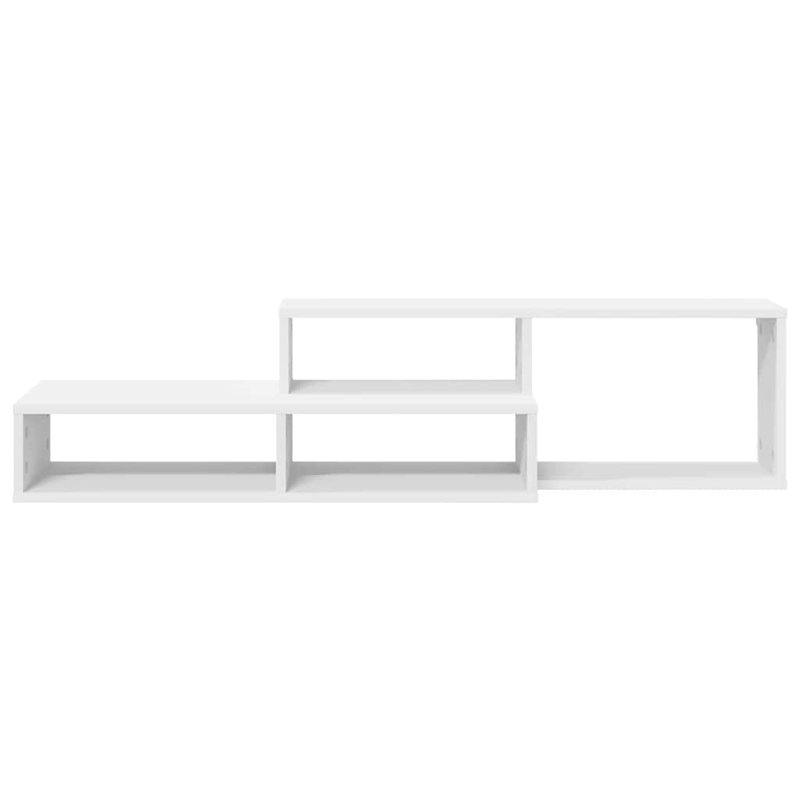 Unfinished TV Stand, 28.5cm H x 120cm L x 25cm W, White