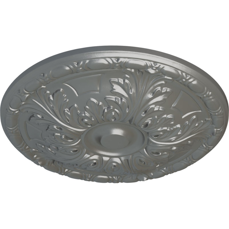 Médaillon de plafond H 15,75 po x l 15,75 po Granada, Argent