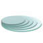 Plateau de table en verre trempé rond de 28 po en verre transparent à bord biseauté épais de 1/2 po d'épaisseur (ancien sku: W126560358)