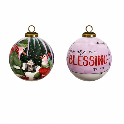 3'' Glass Ball Ornament