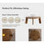 Table basse ronde en bois faite à la main - Rustique naturel 36 po Table basse en bois robuste et sécuritaire pour le salon