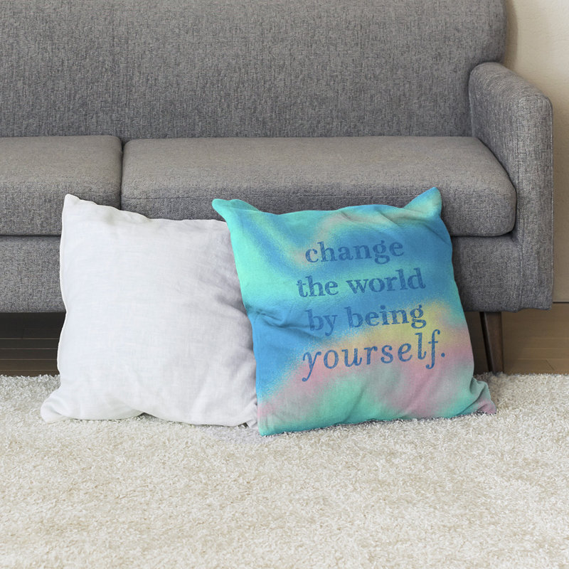 Coussin de plancher change the World, Vagues tropicales, H 28 po x l 28 po