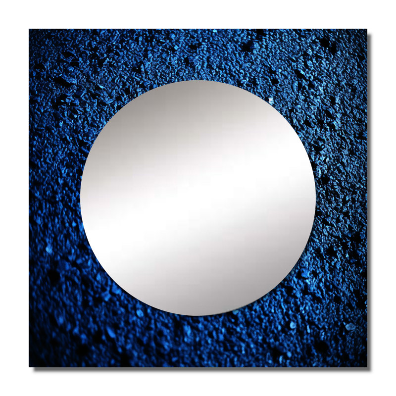 Abstrait euphorie, bleu profond, bonheur, peinture abstraite, salon mural, art mural, 29 po x 29 po